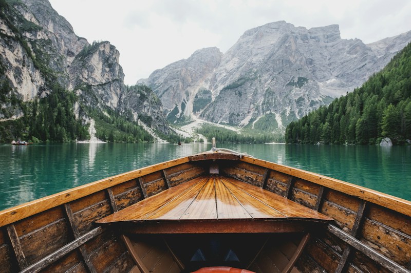 A quiet lake in the Alps